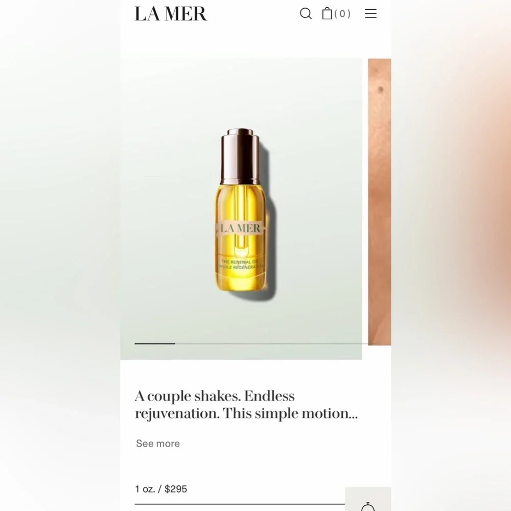 NEW 2xLa Mer THE RENEWAL OIL 5ml (sample size)